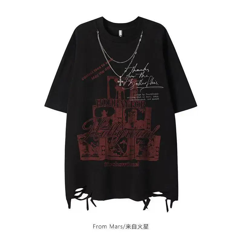 REDHOOD TEE American New Diablo Short-sleeved T-shirts