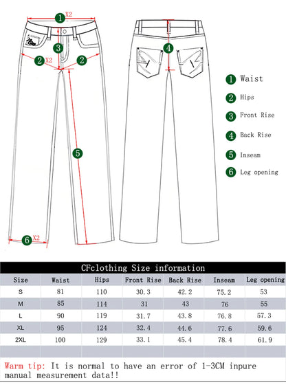 Blue Wide-Leg Denim Pants