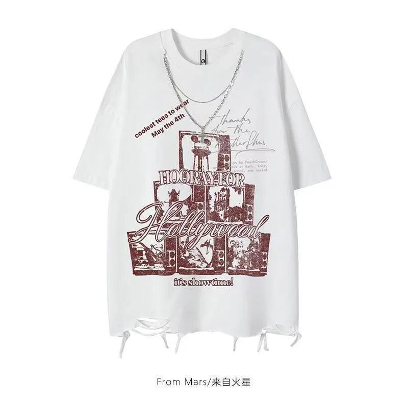 REDHOOD TEE American New Diablo Short-sleeved T-shirts