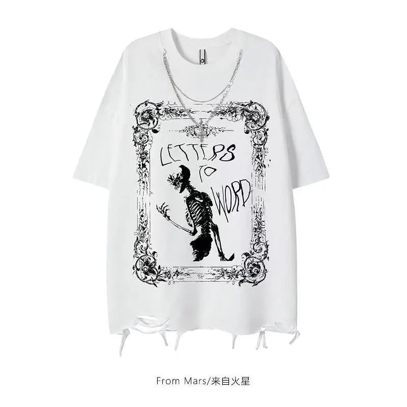 REDHOOD TEE American New Diablo Short-sleeved T-shirts