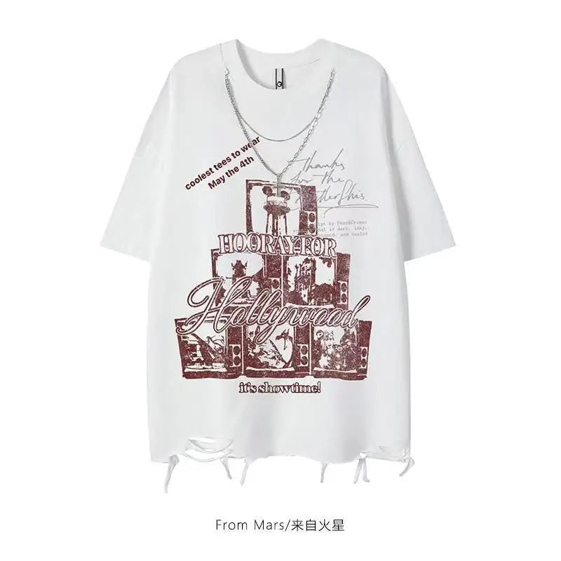 REDHOOD TEE American New Diablo Short-sleeved T-shirts