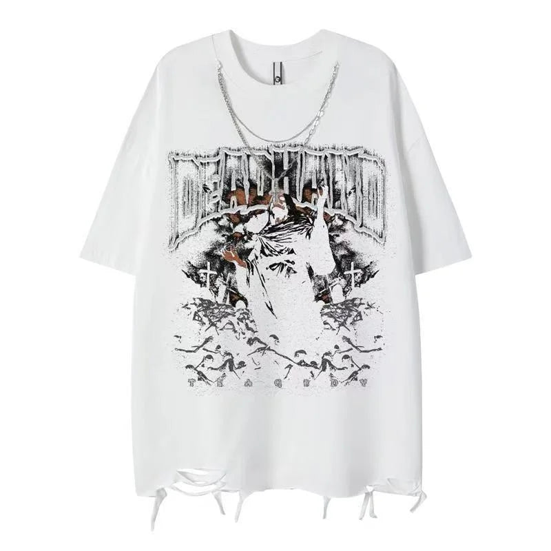 REDHOOD TEE American New Diablo Short-sleeved T-shirts