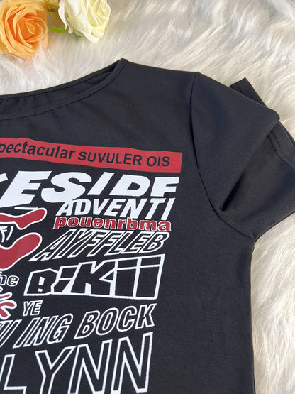 GHOSTWEAR Sexy One-Shoulder T-Shirt