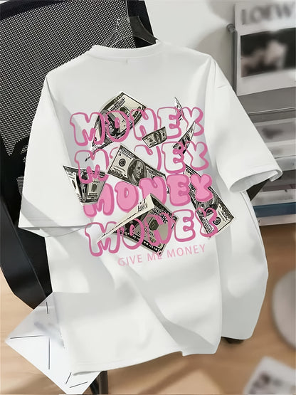 GHOSTCORE T-Shirt with Pink "Money" Print