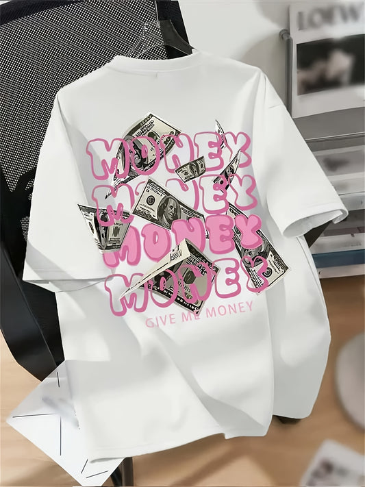 GHOSTCORE T-Shirt with Pink "Money" Print