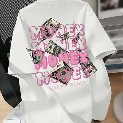 GHOSTCORE T-Shirt with Pink "Money" Print
