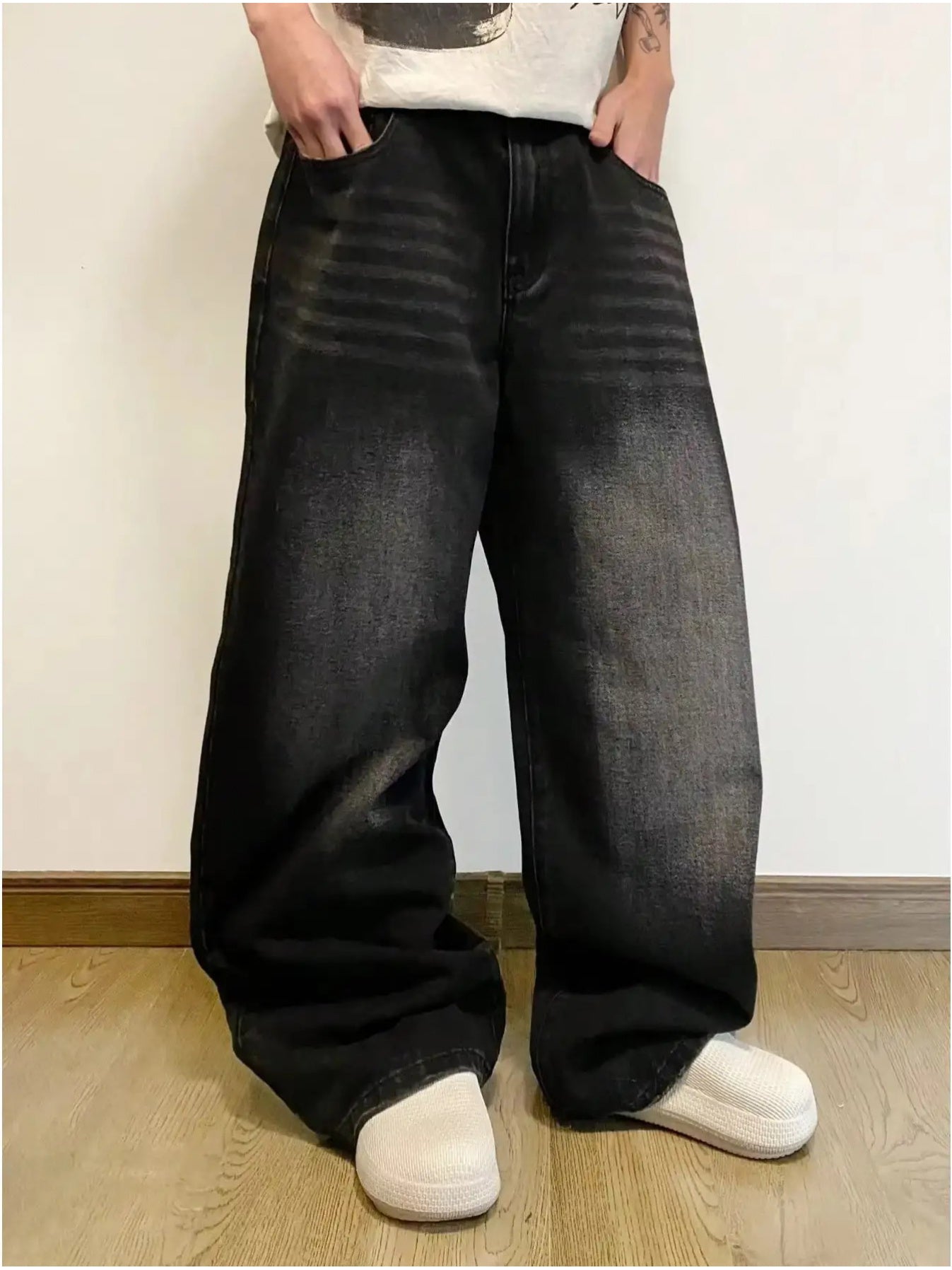 VenomFit Baggy Hip-Hop Style Faux Denim