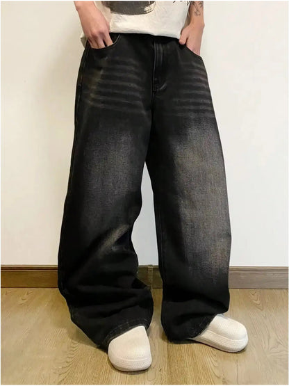 VenomFit Baggy Hip-Hop Style Faux Denim