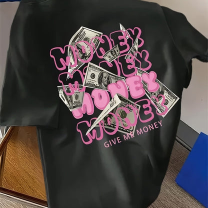 GHOSTCORE T-Shirt with Pink "Money" Print